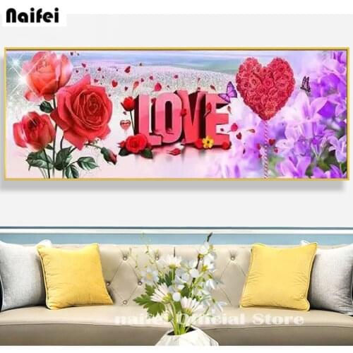 5d DIY Diamond Painting Landscape Rose Full Square/Round Drill Love Rose Cross Stitch New Diamond Embroidery Wall Art Decor