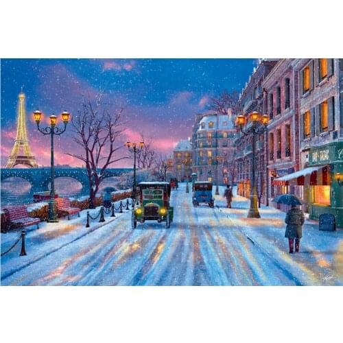 Diamond Embroidery Icon 5D DIY Diamond Painting Street View Car Full Square Diamond Mosaic Rhinestone Decoration Paintings FZ799