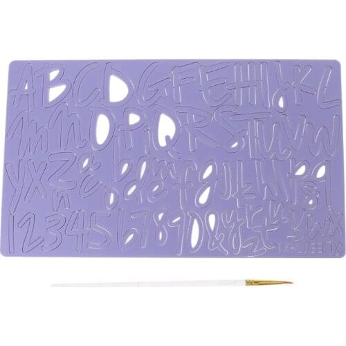 Cake Tool Acrylic Alphabet Numbers Embossed Cutter Mold Cookie Cutter Stamp Set