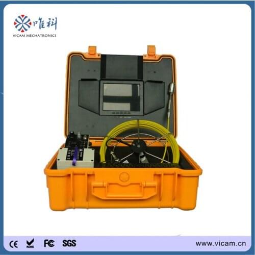 20m cable 8 inch monitor keyboard 29mm self-levelling camera head sewer chimney pipe inspection camera V8-1288DK