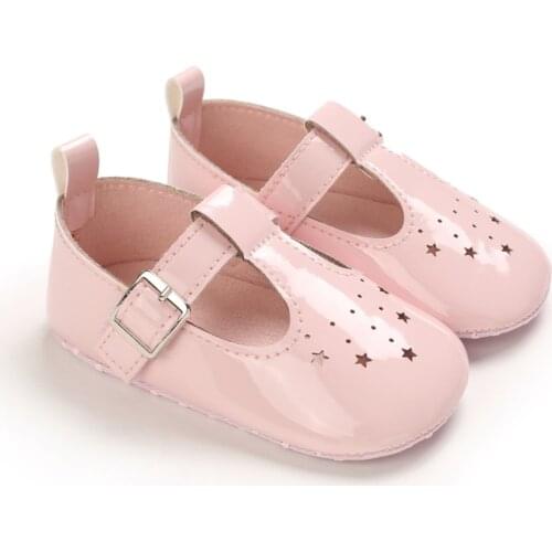 TELOTUNY Infant Toddler Baby Classical First Walkers Anti-Slip Walking Shoes Soft Sole Hollow Princess Shoes Prewalker 2021 New