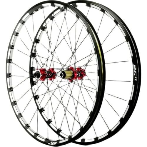 MTB 26 27.5 Inch PASAK Mountain Bicycle Wheelset QR Thru-axis Trilateral CNC Wheel Rim Disc Brake Bick Wheels