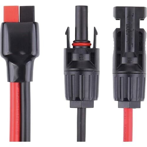 Solar Panel Connector Cable Kits 10 AWG 0.35M for Portable Solar Generator Power Station