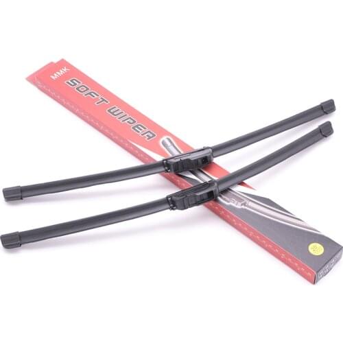 Car Windshield Wiper blades U-type Universal Soft Rubber Frameless Bracketless car wipers 14" 16" 17" 18" 19" 20" 21" 22" 24"26"