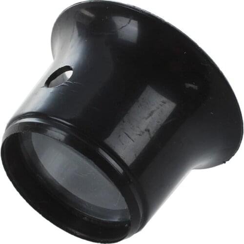 Watchmaker Loupe 10 times Magnifying glass jeweler eyepiece lens Black