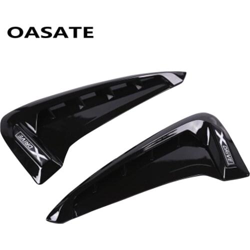 2Pcs/set ABS Car Front Fender Side Air Vent Cover Trim Car-styling For BMW X Series X5 F15 X5M F85 Shark Gills Side Vent Sticker