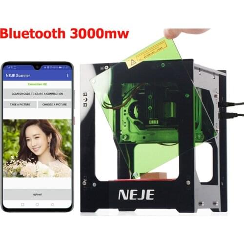 1500/2000/3000mw/10w Professional DIY Desktop Mini CNC Laser Engraver Cutter Engraving Wood Cutting Machine Support Bluetooth