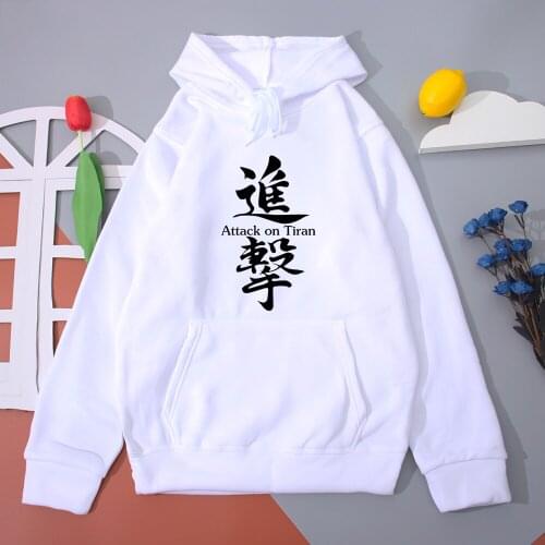 Attack on Titan Printed Hoodie Women Spring Autumn New Hooded Sweatshirt Japanese Anime Womens Pullover Japan Style Street Hoody