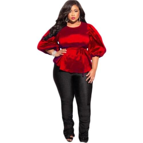 Wholesale Big Size XL-4XL Clothing Office Lady French Vintage Shirts Blouses Top Female Womens Outfits Streetwear Tunic