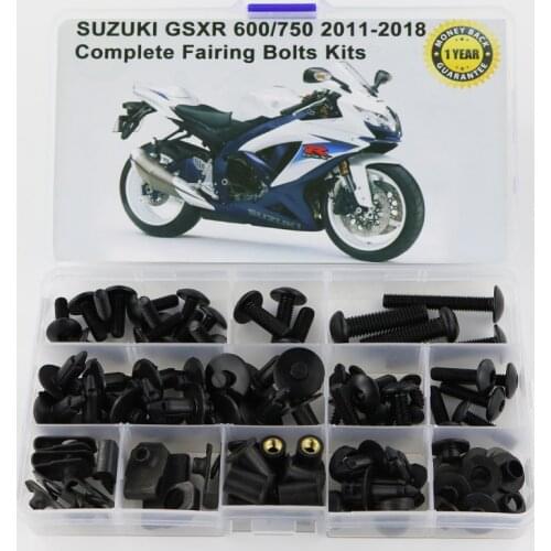 Fit For Suzuki GSXR600 GSXR 750 GSX-R600 GSX-R750 2011-2018 Motorcycle Complete Full Fairing Bolts Kit Steel