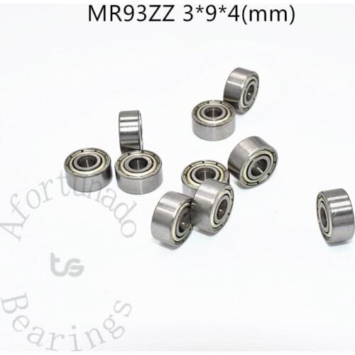 MR93ZZ 3*9*4(mm) 10pieces ABEC-5 Metal Sealed Miniature Mini Bearing free shipping MR MR93 MR93Z chrome steel bearing
