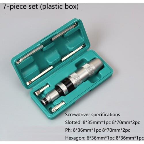 7PC Hand Tools Professional Portable Impact Driver For Loosening Bolts And Stubborn Fasteners Screwdriver Set