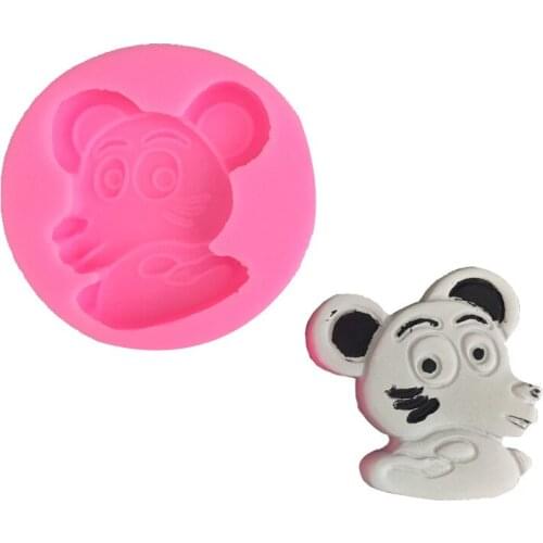 Spot Cartoon Little Mouse Cake Mold DIY Silicone Sugar Baking Chocolate Tool Ice Grid H1884