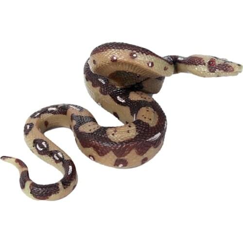 Realistic Rubber Soft Fake Snakes Boa Model High Simulation Toy Prank Joke Funny Toy Garden Props Antistress Halloween Kids Cozy