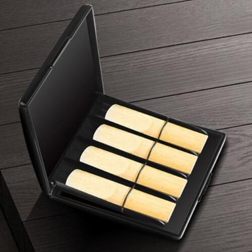 Sax Reeds Case Saxophone Clarinet Reeds Resin Case Storage Box Waterproof Wear Resistant General For 8 Sax Reeds Grids Alto