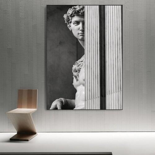 David Statue Sculpture Art Canvas Print Painting Figure Living Room Nordic Modern Fashion Wall Picture Home Decoration Poster