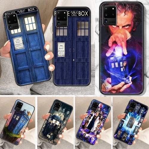 Tardis Box Doctor Who Phone case For Samsung Galaxy Note 4 8 9 10 20 S8 S9 S10 S10E S20 Plus UITRA Ultra black trend waterproof