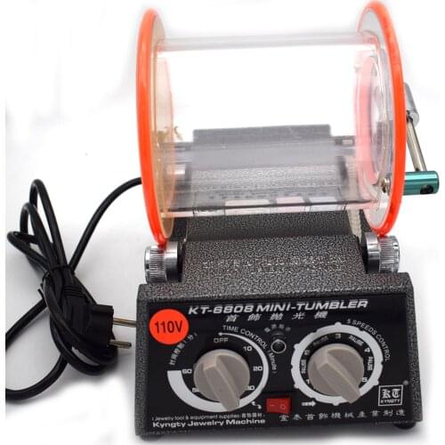 3kg Capacity Jewelry Rotary Tumbler KT6808 Jewelry Polisher With 1 Pack Polishing Beads