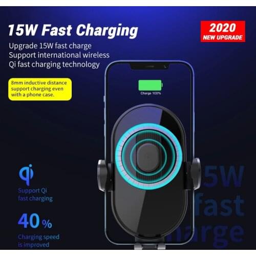 YOUXIU 15W Wireless Car Charger Car Mount Intelligent Infrared for Air Vent Mount Car Charger For Samsung iPhone12
