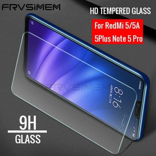 Tempered Glass for Xiaomi Redmi 5 5A Plus Note 5 Pro Note5 Global Version Note 5A Prime Phone Screen Protector Protective Glass