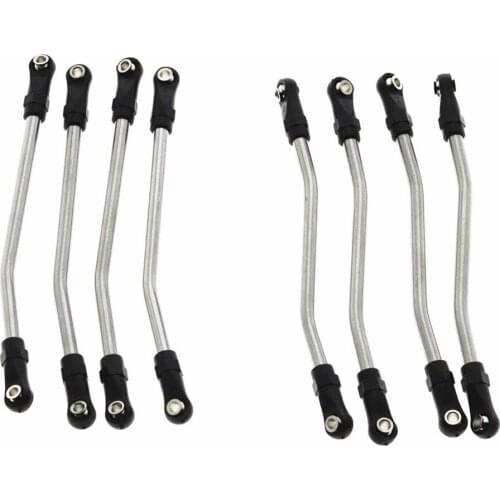 10pcs Link Tie Rod Linkage Bending Pull Rod for 1/10 Axial Ghost 90018/90020/90031/90045/90056 Big Foot RC Car Accessories