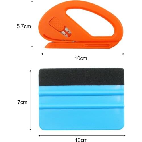 1/2pcs Car Laminating Tool Set Film Cutting Machine Two Sets Car Vinyl Wrap Tool Set Film Cutter Squeezing Scraper