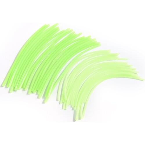 20pcs/bag 2mm 3mm Soft Luminous Silicone Glowing Hook Shank Sleeve Lure glow fishing tackle