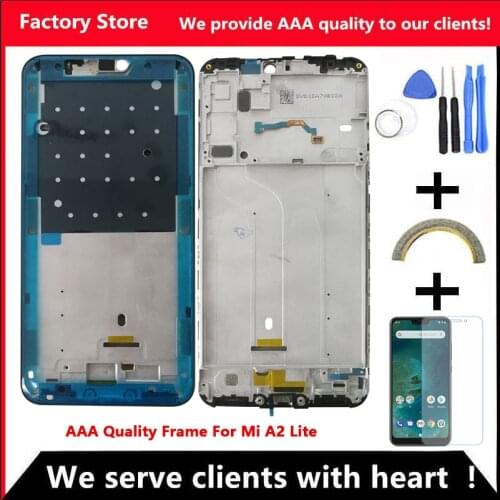 AAA Quality Middle Frame For Xiaomi Mi A2 Lite Middle Frame Housing Cover For MIA2 Lite Middle Frame