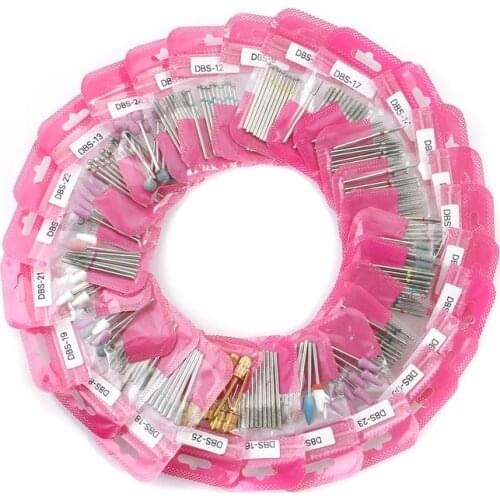 7/10pcs Nail Drill Bits Milling Cutters for Manicure Cuticle Burr Acrylic Gel Polishing Removal Electric Nail Accessories Tools