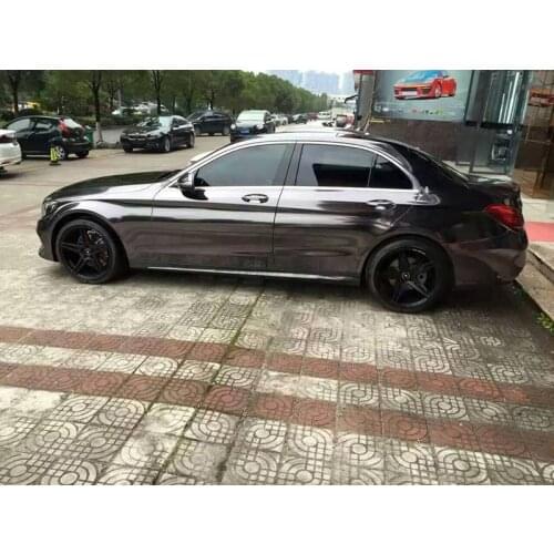 Black Mirror Chrome Cast Vinyl Wrap Self-Adhesive Film Decal Air-Release Bubble and Air-Free