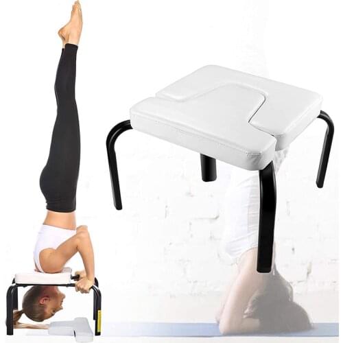 Yoga Inversion Chair Yoga Inversion Stool for Home Gym Fitness Yoga Accessories Headstand Bench Head Support Shoulder Support
