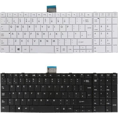 UK New For Toshiba Satellite L870 L870D L875 L875D L950 L950D L955 L955D L970 L970D L975 L975D Laptop Keyboard White Black
