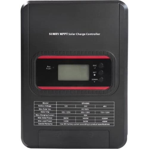 60A 12V 24V 36V 48V MPPT Solar Charging Controller