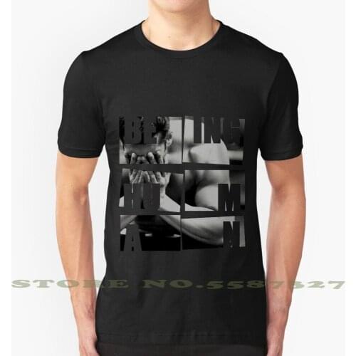 Salman : Being Human Cool Design Trendy T-Shirt Tee Salman Khan Salmankhan Beinghuman Black White Monochrome Font Text Cutout