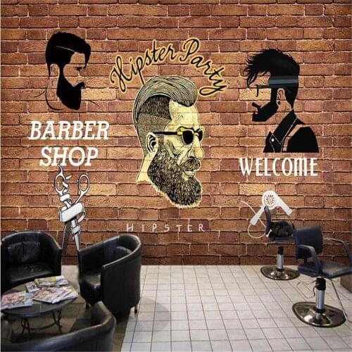 Milofi custom 3D photo wallpaper mural European trend hairdressing decoration painting background wall