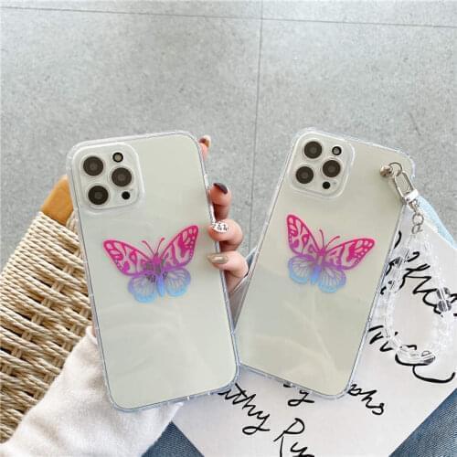Cute Butterfly Phone Case For OPPO A9 A5 A31 2020 A52 A53 A3S A5S A12 F9 Realme C2 5 5i 7i C17 C15 C12 Reno 5 4F Clear Cover
