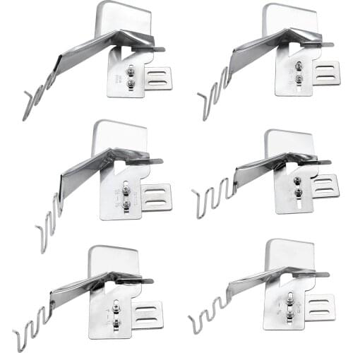 Hicello Plain Bias Binder Metal Binding Edge Tape Needle Lochstitch Domestic Sewing Machine Foot Double Fold Presser KP-123 Tool