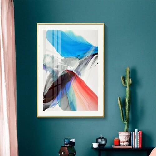 Modern Abstract Colorful Feather Canvas Art Paintings For Living Room Bedroom Posters And Prints Wall Poster Home Decor