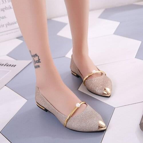 2021 Spring Summer Flat Shoes Woman Pointed Toe Slip On Fashion Loafers Female Casual Lazy Shoe Footwear