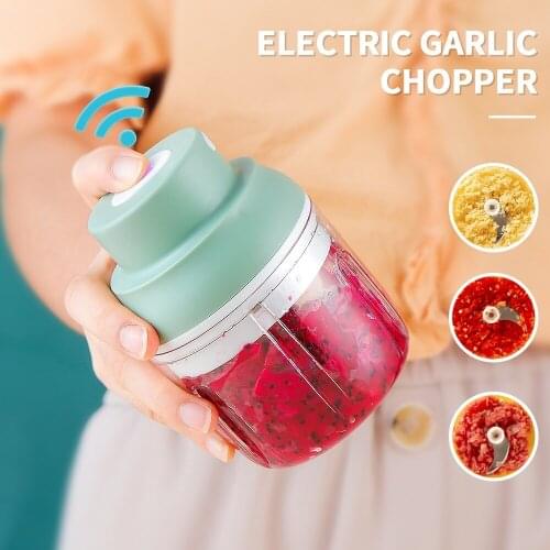 USB Electric Mini Food Garlic Vegetable Chopper Multi-Function Grinder Crusher For Nut Meat Fruit Onion Garlic Artifact Kitchen