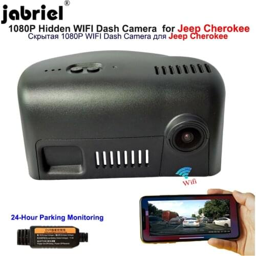 Jabriel for jeep Cherokee xj kl trailhawk Grand Cherokee wk2 2014 2016 2017 2019 Hidden wifi 1080P dash cam Car Camera car dvr