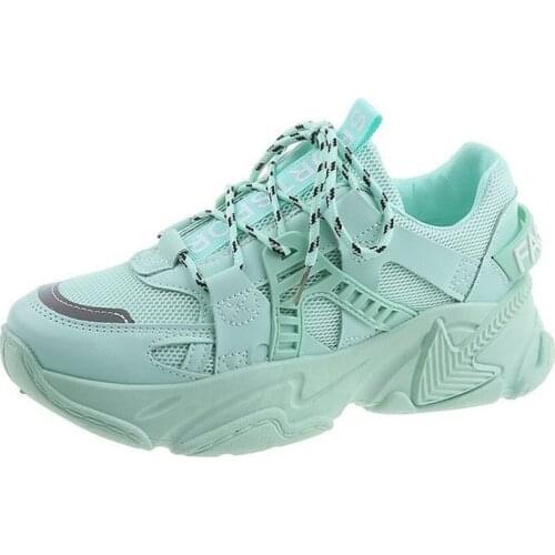 Womens Chunky Sneakers Thick Bottom Platform Vulcanize Shoes Fashion Breathable Running Shoe for Woman Female designer shoes