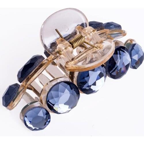 1PC New Crystal Hair Plastic Hair Claws Clamp Resin Women Girl Rhinestone Pearl Hair Clip Cute Headwear Hair Accessories