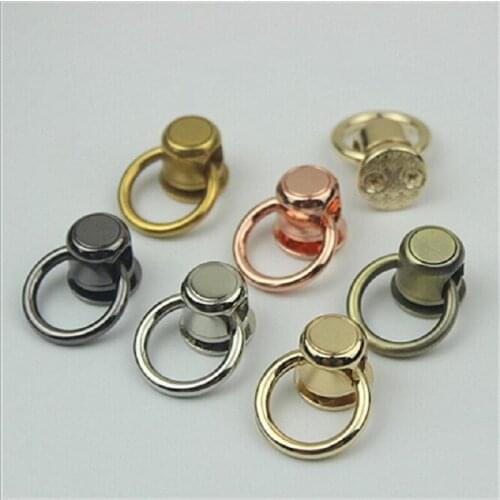 10 pieces / lot) New handbags with screw rings on both sides of the bag, chain metal rings, handbag hardware accessories