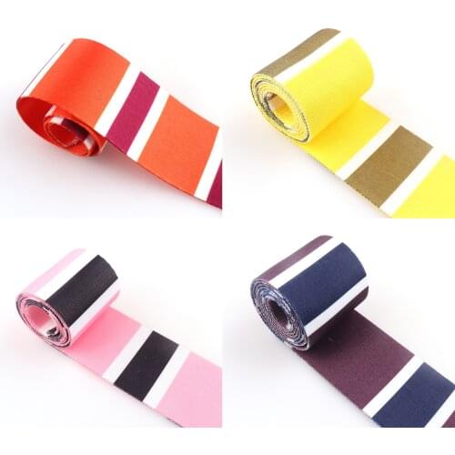 2" Heavy Weight Webbing Polyester Stripe Webbing Cotton Ribbon Handbag Handles Nylon Fabric Dog Collar Belt Backpack Purse Strap