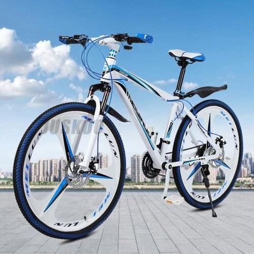 2020 New High-Carbon Steel Mountain Bike Double Disc Brake Dual Shock Absorber Bicycles 26 Inch 21/24/27 Adult Rold Bike