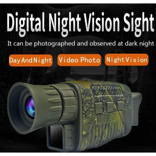 5X Zoom Day and Night Vision Digital Video Camera Monocular Scope Telescope for Outdoor Hunting Camping