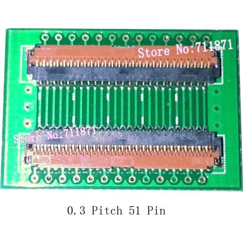 MiPi 0.3 Pitch 51P FPC Extension Connector 51 Pin FPC cable Lengthen Adapter 0.3mm 51P to 51P Extension joint 51P extend Socket