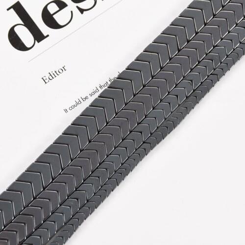 Triangle Arrows Natural Black Hematite Beads 4 6 8 10mm Loose Beads Jewelry Necklace Bracelet Earring Pendant Making DIY