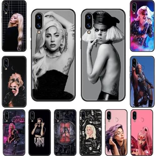 Lady Gaga Phone case For Huawei Honor Mate 5 7 8 9 10 20 i A X Lite Pro black art cover painting bumper 3D funda luxury shell